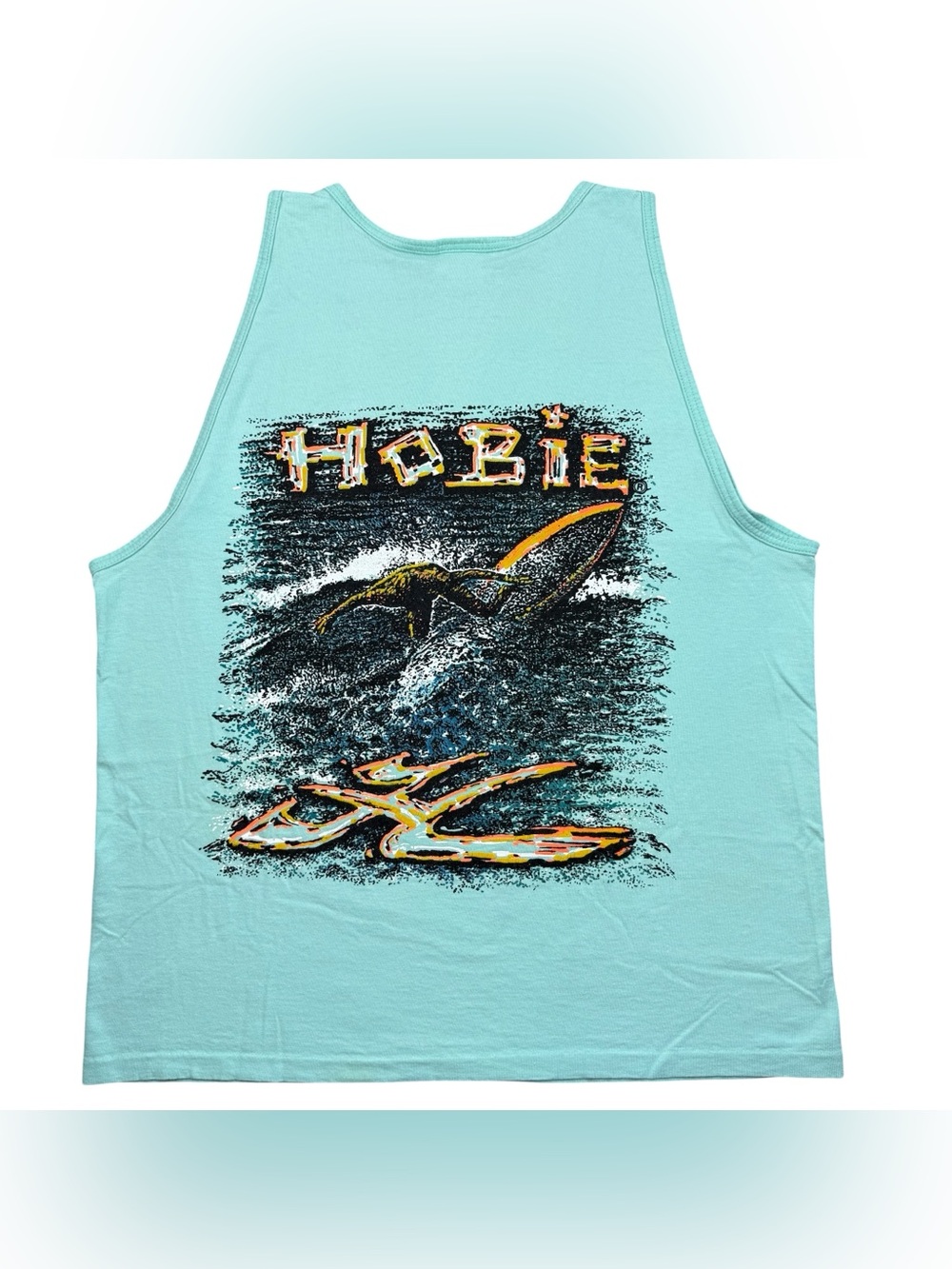 VTG 80s Hobie Surf Board Skate Ocean USA Surfing Tank Top Sleeveless t-shirt XL
